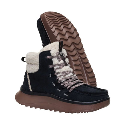 Women's Wendy Peak Apres Suede Cozy Stitch Black/Tan