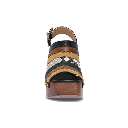 Women's Wylie Patchwork Black Multi Bratislava
