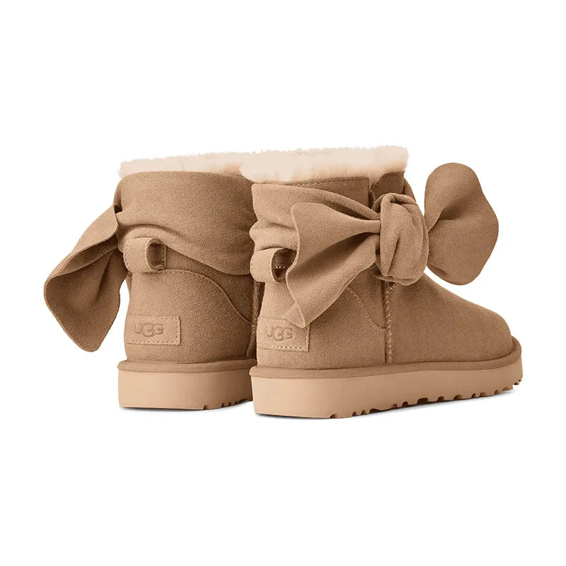 Women's Classic Mini Bow Sand