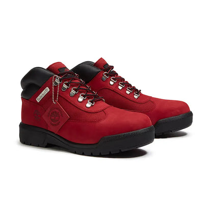 Men's Field Boot Mid Waterproof Dark Red Nubuck
