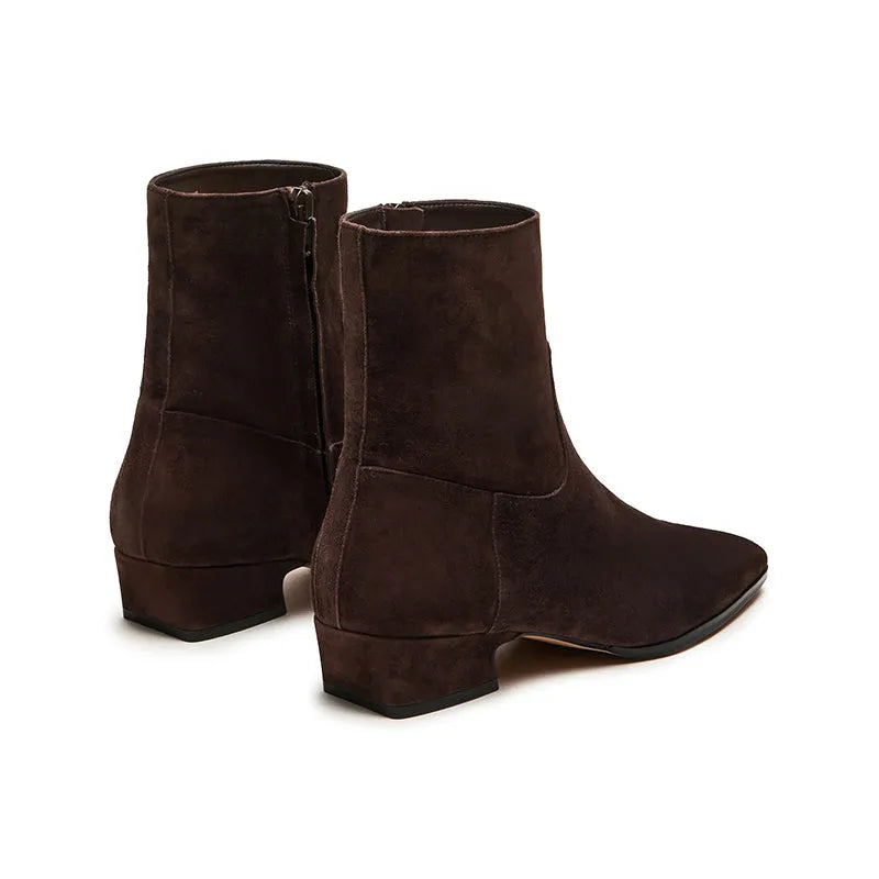 Women's Dusty Chocolate Brown Suede