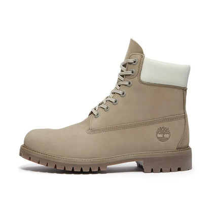Men's 6" Premium Waterproof Medium Grey Nubuck/Light Green