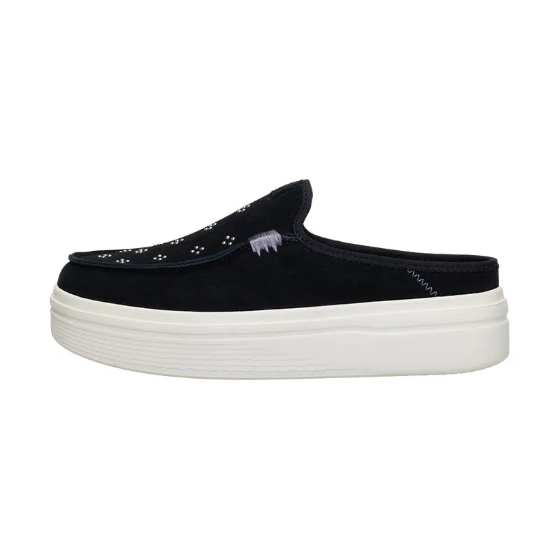 Women's Austin Lift Suede Stud Black