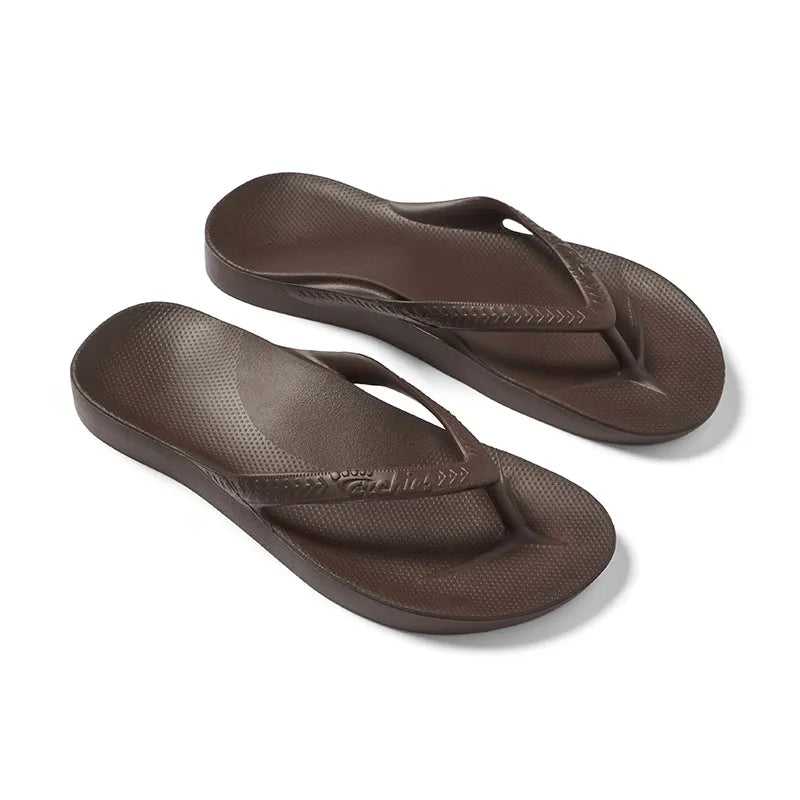 Women's Arch Support Flip Flop Brown