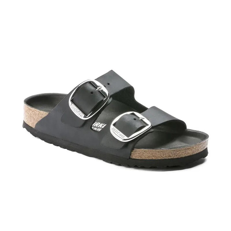 Women's Arizona Big Buckle (NARROW) Black Leather