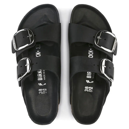 Women's Arizona Big Buckle (NARROW) Black Leather