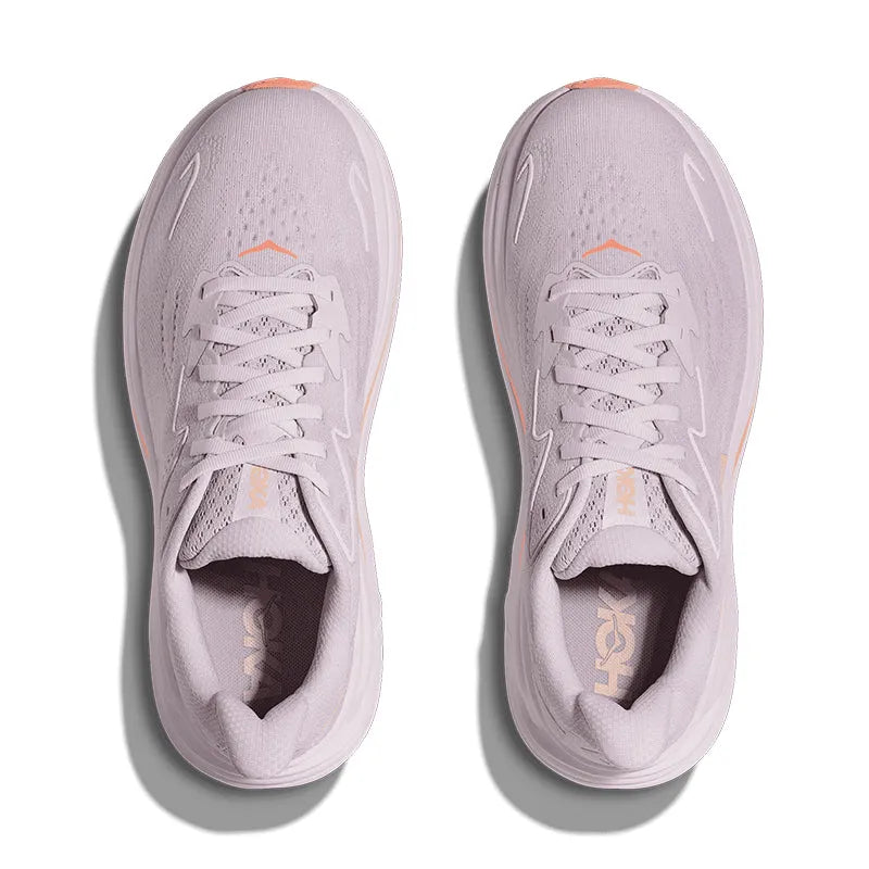 Women's Clifton 10 (WIDE) Lilac Cream/Tangerine Glow