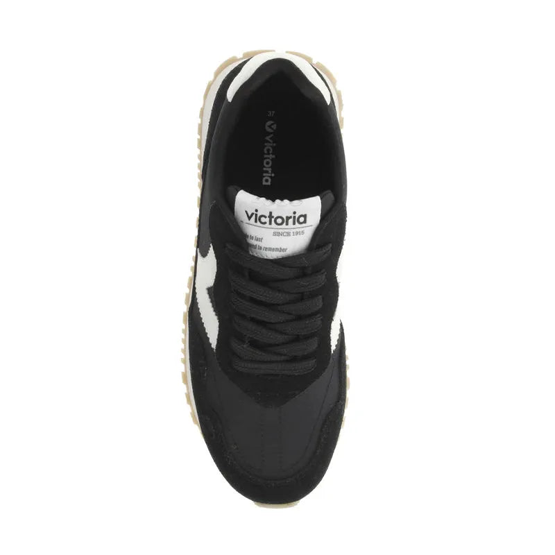 Women's Viento Nylon & Serraje Negro
