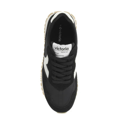 Women's Viento Nylon & Serraje Negro