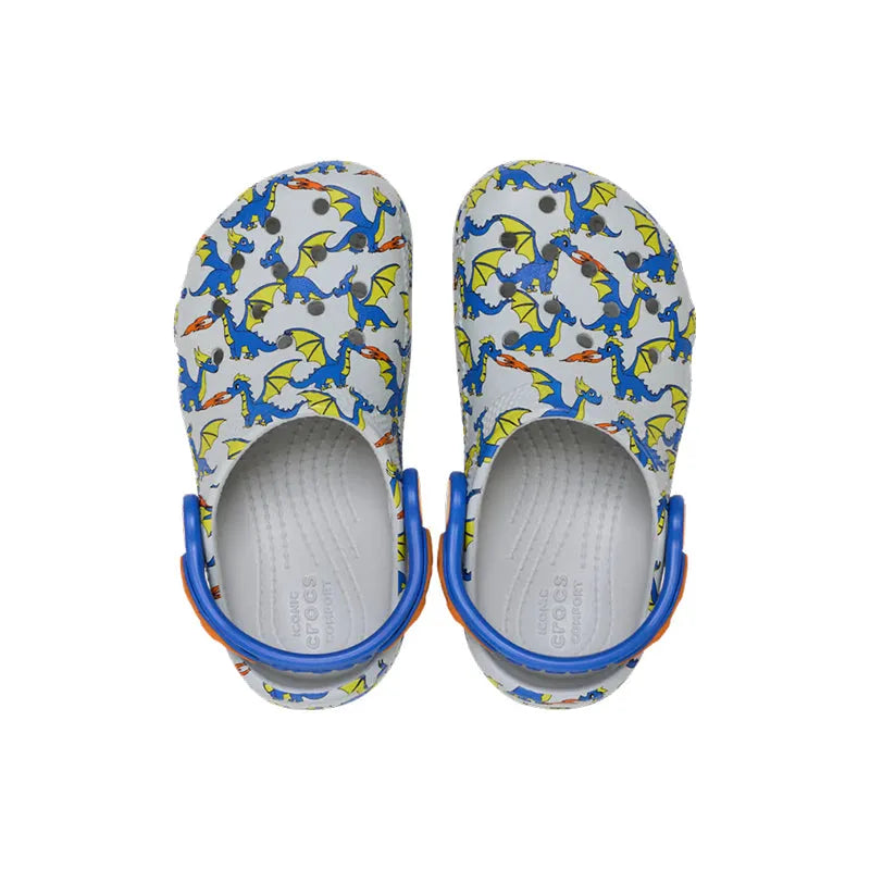 Kid's Toddler Classic Graphic Clog Dragon Atmosphere