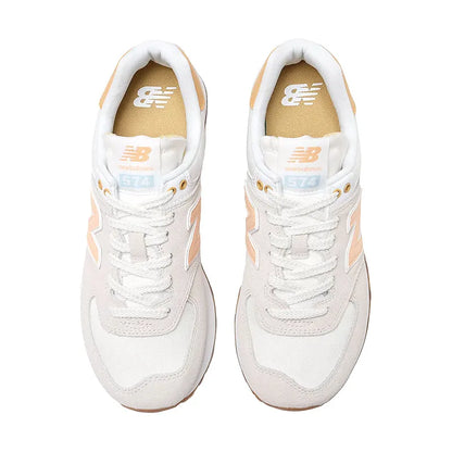 Women's 574 Timberwolf/Alpha Orange
