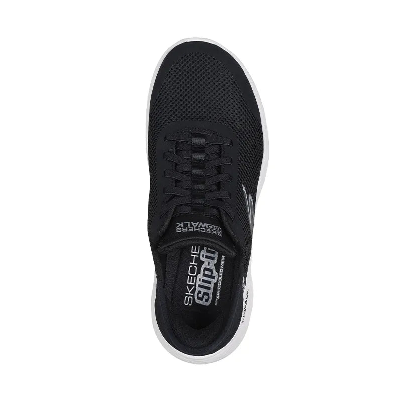 Women's Slip-ins Go Walk Flex Black Textile/White Trim