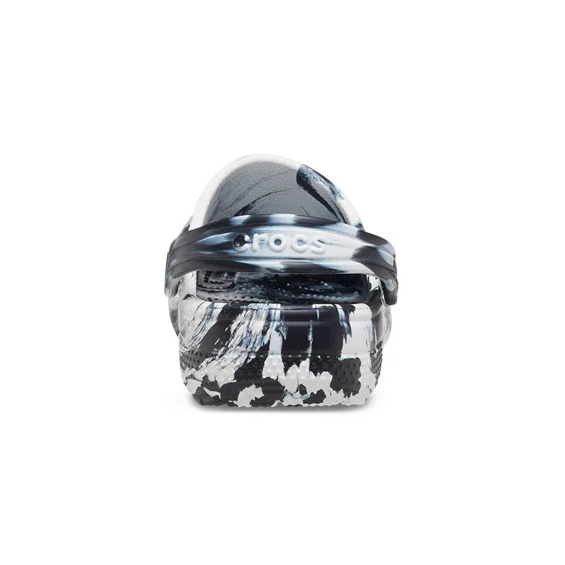 Kid's Preschool Classic Marbled Clog Black/White