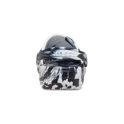 Kid's Preschool Classic Marbled Clog Black/White
