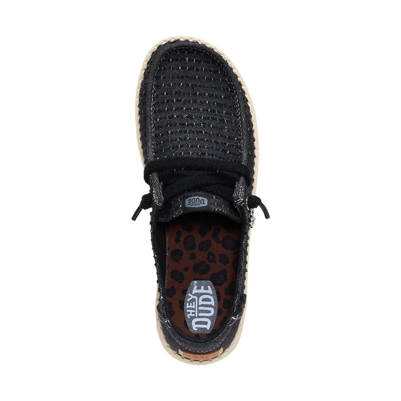 Women's Wendy Frayed Canvas Black