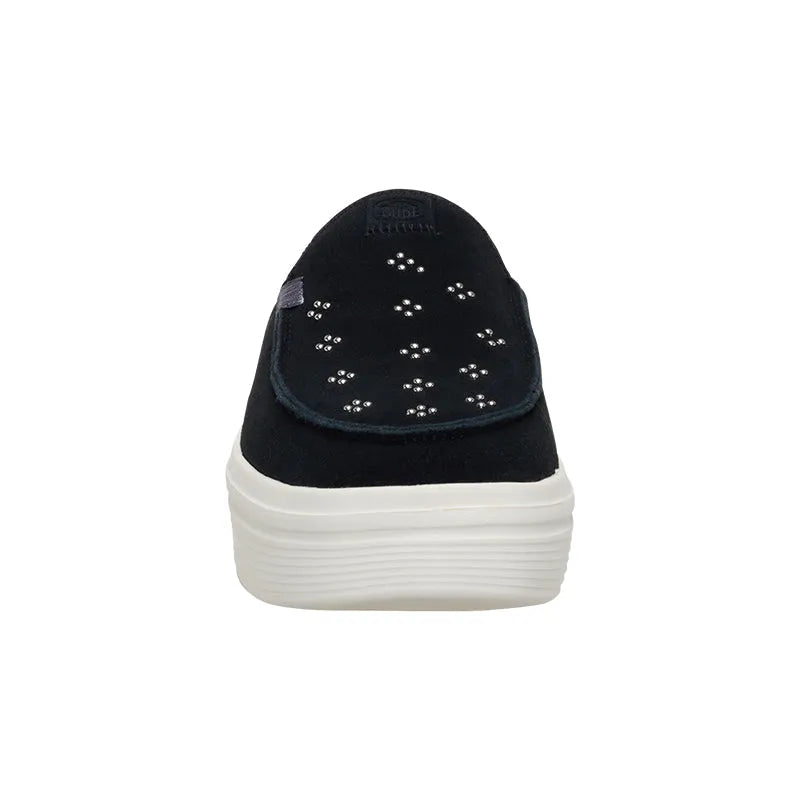 Women's Austin Lift Suede Stud Black
