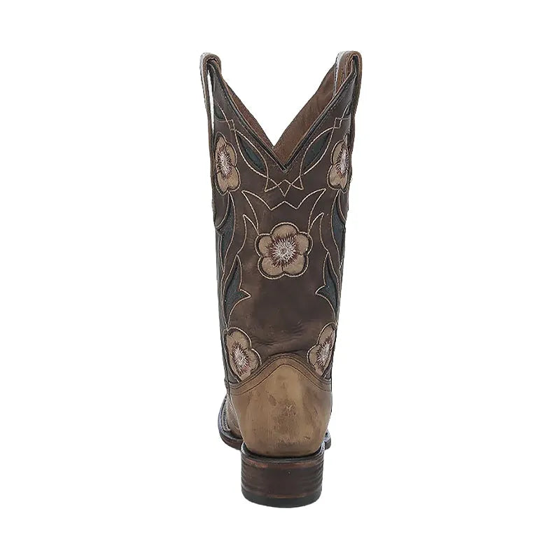 Women's Inlay & Embroidery Square Toe Sand