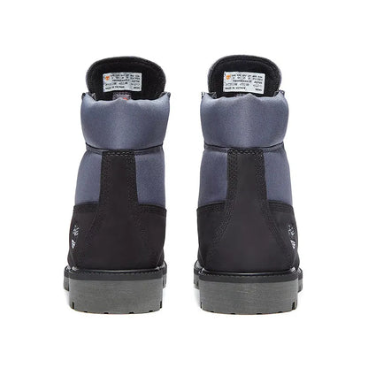 Men's 6" Heritage Waterproof Black Nubuck/Medium Grey