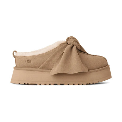 Women's Platform Slip-On Bow Sand