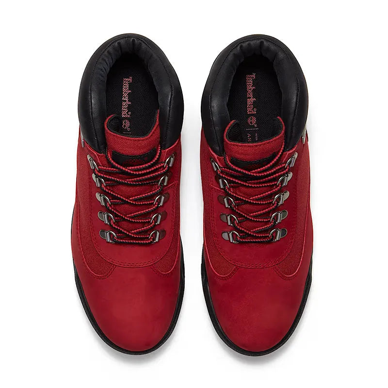 Men's Field Boot Mid Waterproof Dark Red Nubuck