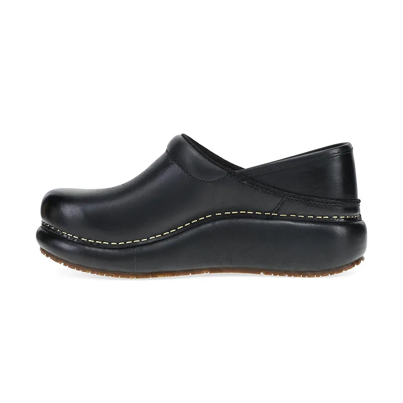 Women's Platform Pro Clog Black Burnished Nubuck