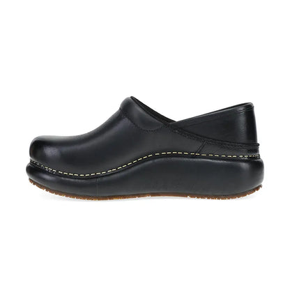 Women's Platform Pro Clog Black Burnished Nubuck