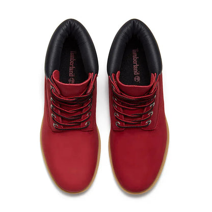 Men's 6" Premium Waterproof Dark Red Nubuck