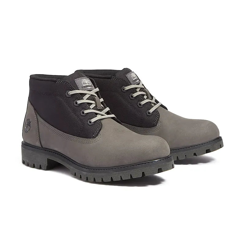 Men's Premium Chukka Medium Grey Nubuck/Black