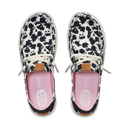 Women's Wendy Spotted Cow Black/Cow