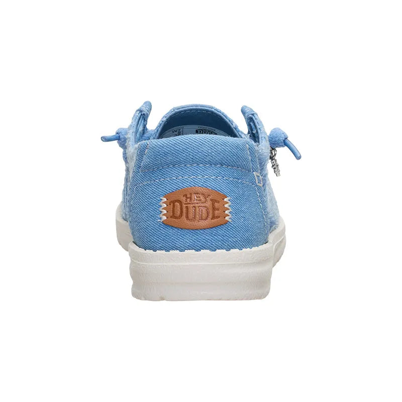 Women's Wendy Frayed Canvas Faded Denim