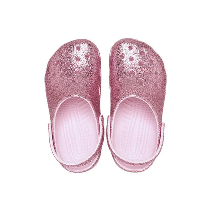 Kid's Toddler Classic Chunky Glitter Clog Pink Milk
