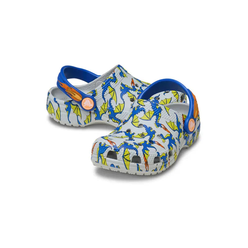 Kid's Toddler Classic Graphic Clog Dragon Atmosphere