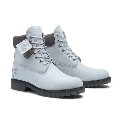 Men's 6" Premium Waterproof Light Blue Nubuck