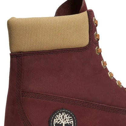 Men's 6" Premium Waterproof Burgundy Nubuck
