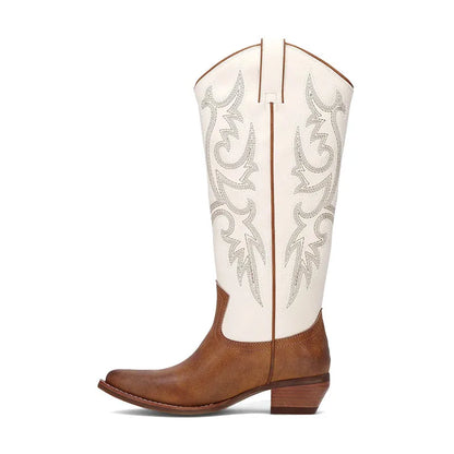 Women's Irlene Tall Deco Stitch Off White/Caramel/Gold