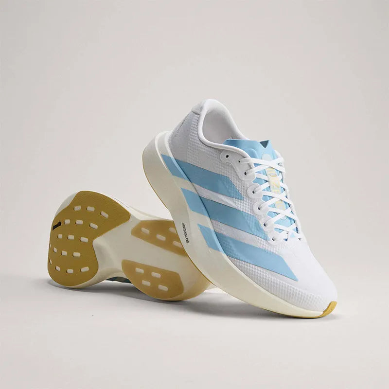 Men's Adizero EVO SL White/Clear Blue/Gold