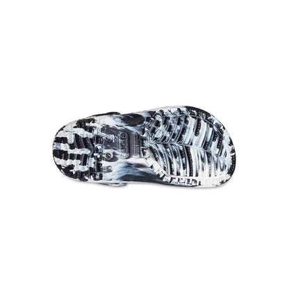 Kid's Preschool Classic Marbled Clog Black/White