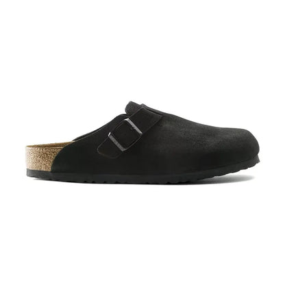 Men's Boston Soft Footbed Black Suede