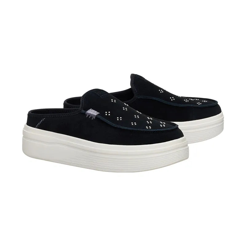 Women's Austin Lift Suede Stud Black