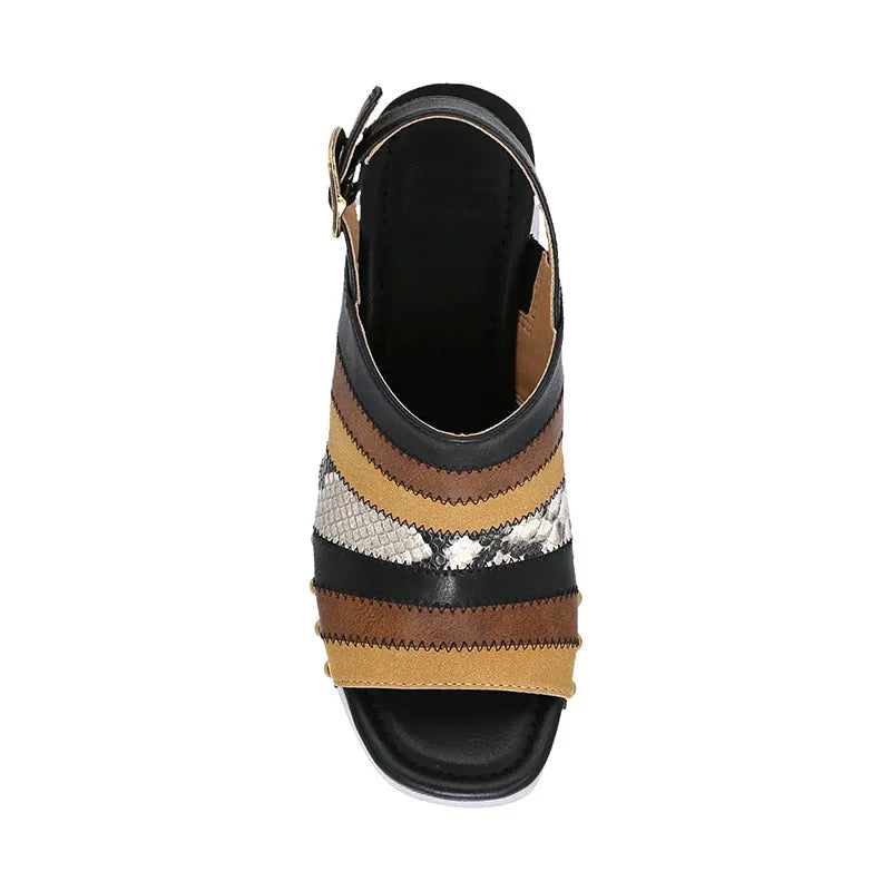 Women's Wylie Patchwork Black Multi Bratislava