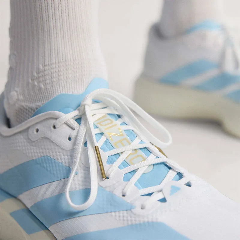Men's Adizero EVO SL White/Clear Blue/Gold