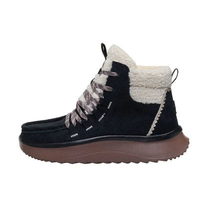 Women's Wendy Peak Apres Suede Cozy Stitch Black/Tan