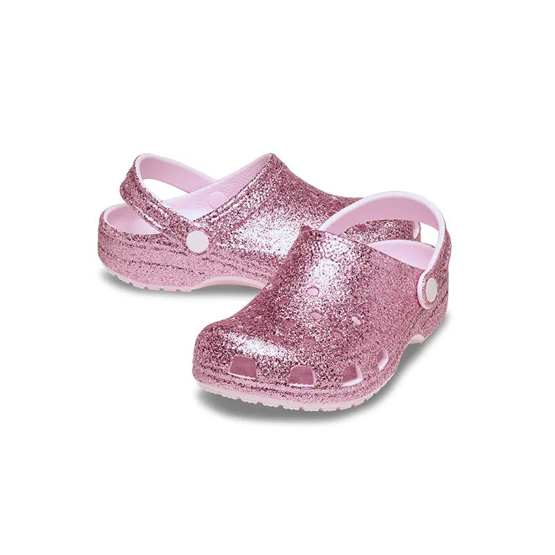 Kid's Preschool Classic Chunky Glitter Clog Pink Milk