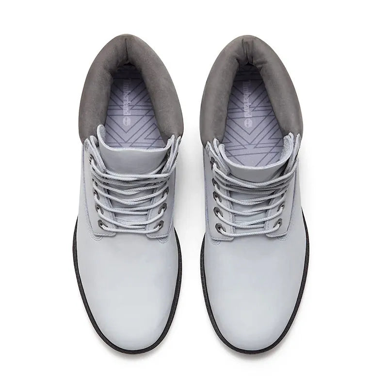 Men's 6" Premium Waterproof Light Blue Nubuck