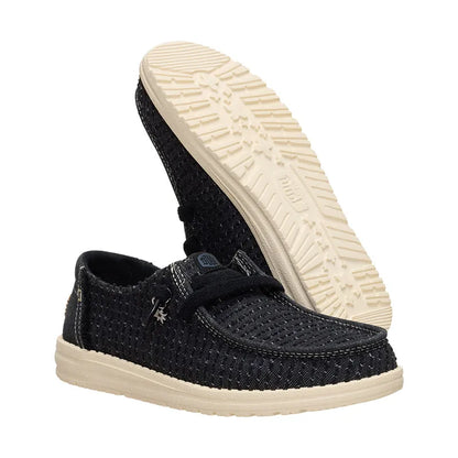 Women's Wendy Frayed Canvas Black