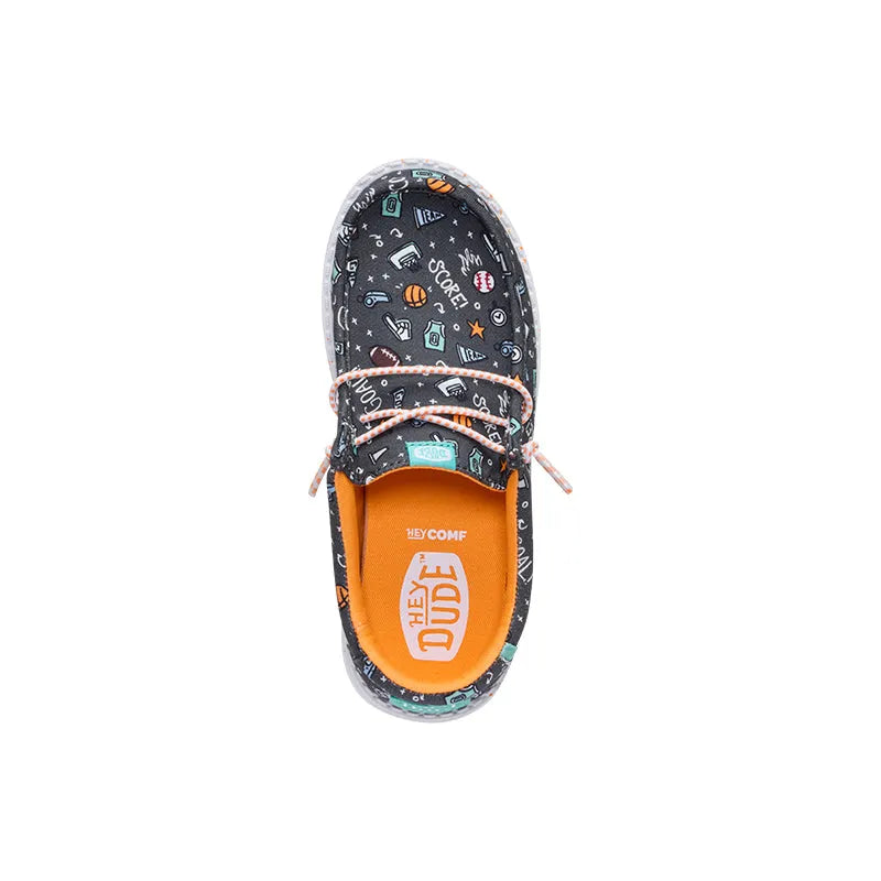 Kid's Preschool Wally Sports Fan Black/Multi