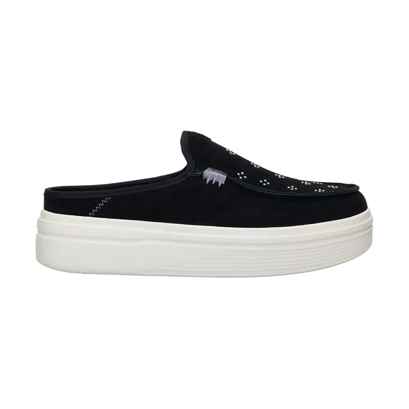 Women's Austin Lift Suede Stud Black
