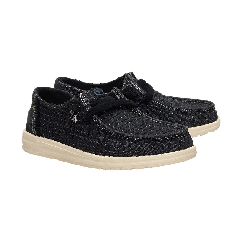 Women's Wendy Frayed Canvas Black