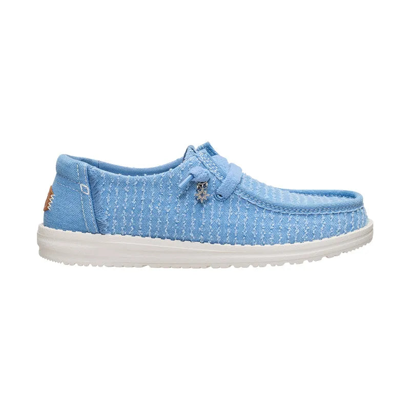 Women's Wendy Frayed Canvas Faded Denim