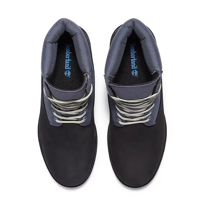 Men's 6" Heritage Waterproof Black Nubuck/Medium Grey